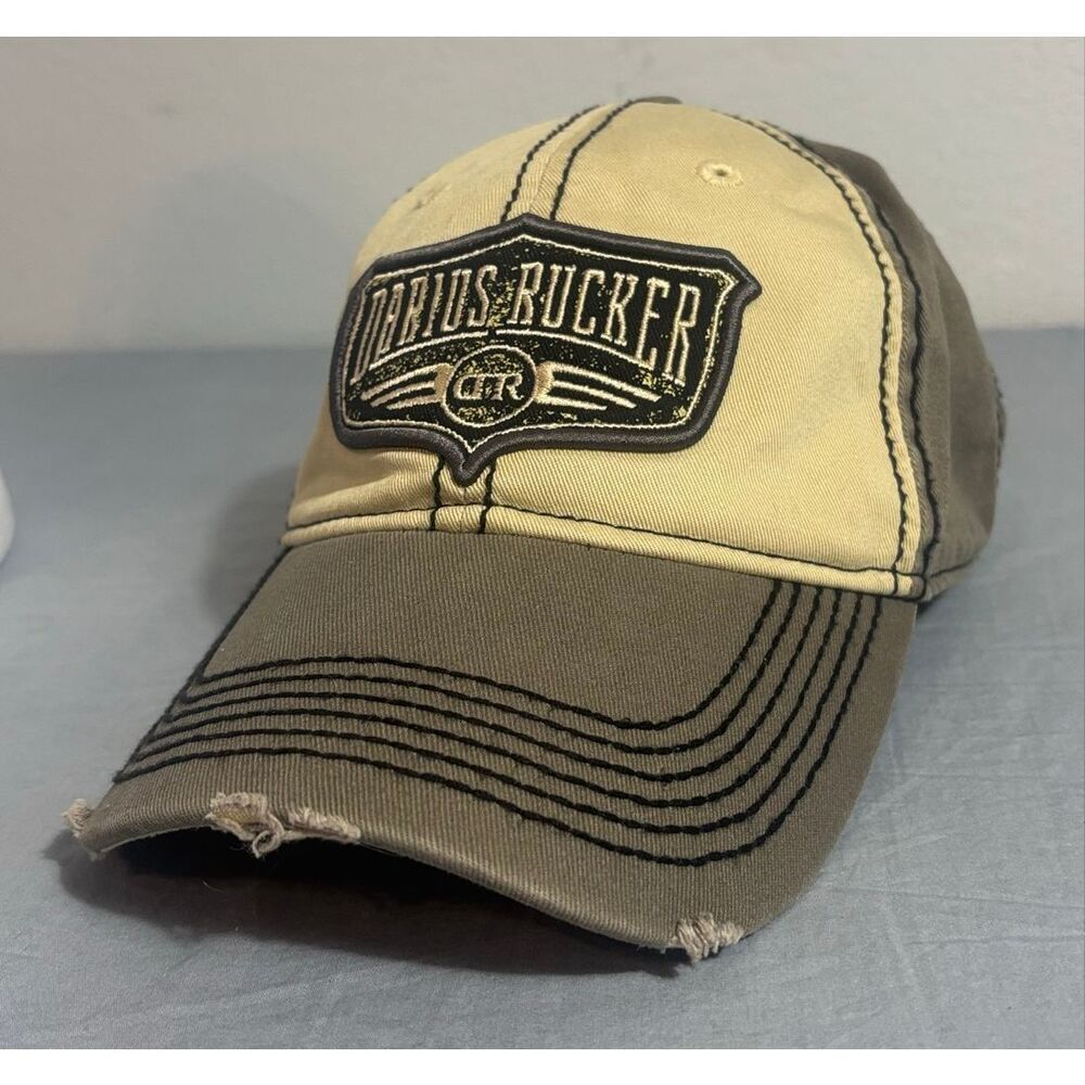 Darius Rucker Trucker Hat Mesh Back SnapBack Tan Country